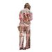 Women's Clothing Spring And Autumn New Long Sleeve Leisure Vacation Two-piece INS Loose Printed Pocket Two-piece Set_ecoleips.com