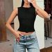 Voya Spring/Summer New Hot Girl Round Neck Sleeveless Knit Vest Short Slim Fit Top For Layering, Independent Station_ecoleips.com