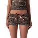 Cross-Border Sweet Spicy Girl Ruffled Hollow Out Tie Strap Camisole Women Summer Lace Trim Puffy Shorts Two-Piece_ecoleips.com