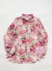 Niche Watercolor Printed Shirt Versatile Thin Floral Age-reducing Versatile Casual Women's Clothing_ecoleips.com