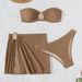 Women's Clothing Resort Beach Three Piece Swimsuit Skirt_ecoleips.com