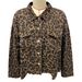 Leopard Print Denim Jacket – Vintage Distressed Biker Jacket For Women (Oversized, S-XL)_ecoleips.com