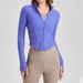 Women's Clothing Casual Jacket Long Sleeve Zipper Running Skin Friendly Sports Fitness Tops_ecoleips.com