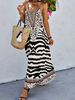 Women's All Over Print Halter Neck Dress, Boho Fashion Casual Sleeveless A Line Dress For Beach Holiday Vacation, Ladies Summer_ecoleips.com