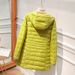 Women's Lightweight Down Jacket With Hood, Slim Fit Long Coat, Ultra-Thin Warm Winter Outerwear For Plus Size (M-7XL, Multiple Colors)_ecoleips.com