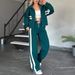 New Women's Versatile Casual Fashion Color-blocked Sportswear Set_ecoleips.com