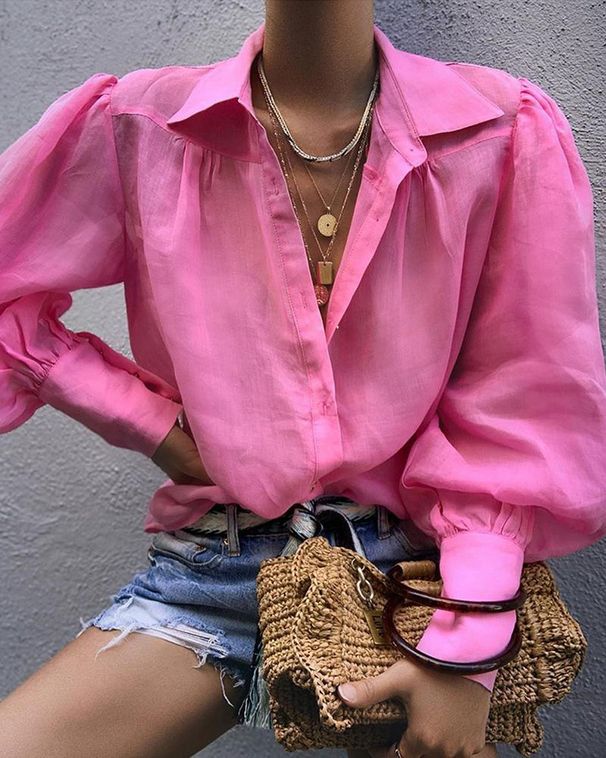 Women's Loose Long Sleeved Suit Collar Shirt Style Ladies Tops One Piece New Relaxed Everyday Wear Comfortable Feshion_ecoleips.com