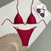 Women's Clothing Sexy Two Piece Swimsuit Solid Color Bikini Set_ecoleips.com