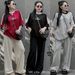 Women's Summer Fashion Two-Piece Set Loose Wide Leg Pants And Short Sleeve Embroidered Top Sporty Casual Outfit_ecoleips.com