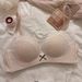 girl Strawberry Mochi ~ Girly Lace Trim Floral Bra Set For Small Busts, Wireless Push-Up Bra, Young And Fresh_ecoleips.com