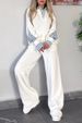 Lapel Long Sleeve Shirt Loose Casual Knitted Suit Women_ecoleips.com
