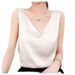 2025 New Style Women's Camisole Outer Wear, Slim Fit, Elegant, Short Style, Hot Girl Outfit, Acetate Top For Summer_ecoleips.com