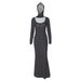 Women's Clothing 2025 Fall/Winter New Fashion Printed Elegant Slim Fit Polka Dot Long Sleeve Dress Foreign Trade_ecoleips.com