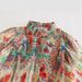 Verve 2025 Summer New Women's Fashion Niche Design Turn-down Collar Printed Chiffon Puff Sleeve Blouse_ecoleips.com