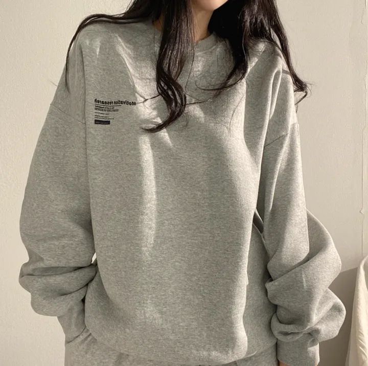 Korean Style Women's Oversized Fleece Lined Hoodies plus Size Loose Trendy American Style Spring Autumn Winter Goddess Sweatshirts_ecoleips.com