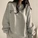 Korean Style Women's Oversized Fleece Lined Hoodies plus Size Loose Trendy American Style Spring Autumn Winter Goddess Sweatshirts_ecoleips.com
