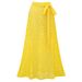 Women's Clothing Yellow Hollow Out Swimsuit Set High-End Sexy One-Piece For All Seasons_ecoleips.com