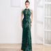 Women's Clothing Evening Dress Elegant And Light Luxury Goddess Style High End Noble Lady Banquet Evening Long Slim Fishtail Dress_ecoleips.com