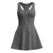 Outdoor Anti-light Running Tennis Skirt Fitness Zipper One-piece Sports Skirt_ecoleips.com