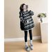 Autumn New Korean Fashion Striped Maternity Dress_ecoleips.com