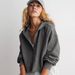 Women's V-Neck Hooded Sweatshirt Long Sleeve Pullover Top Loose Trendy Fashion For Spring Autumn_ecoleips.com