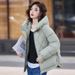Women's Winter Puffer Coat – Lightweight Quilted Jacket With Bio-Down Fill (Black/Khaki/Apricot/Gray-Green, M-XXL)_ecoleips.com
