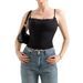 Cross-border European And American Women's Clothing 2025 Spring New Solid Color Off-shoulder Lace Trim Slim-fit Inner_ecoleips.com