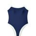 Women's Clothing One-piece Swimsuit Sexy Solid Color Tight Tube Top Bikini Swimsuit_ecoleips.com