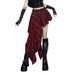 Irregular Plaid Midi Skirt CF25323 Slim Fit Bodycon Dark Style European American Chic Sexy Versatile Women's Bottoms_ecoleips.com