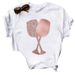 Cross-border Women's Wine Glass Print Plus-size Fashion Round-neck Short-sleeve T-shirt For Women In Summer_ecoleips.com