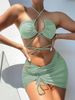 Verve 2025 Multicolor Sexy Swimsuit Reverse Wear Three-Piece Set Bikini Swimwear For Women_ecoleips.com
