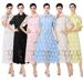 Women's High-End Two Piece Suit Lace Hollowed Out Short Sleeved High Waisted Skirt Fashionable For Spring And Autumn_ecoleips.com