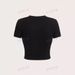 Women's Clothing Navel T-Shirt European American Style New Arrivals Print Short Sleeves Top For Ladies_ecoleips.com