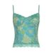American Vacation Style Floral Print With Lace Border Chest, Small Camisole Wom, Backless Slim Fit V-Neck Vest For_ecoleips.com