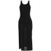 Women's Sexy Halter Neck Summer Dress Bodycon Fitted Large Open Back Floor Length Long Dress For Casual Outing_ecoleips.com