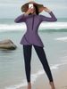 Women's Clothing High Elastic Large Size Conservative Muslim Swimsuit Long Sleeve Trousers Conservative Sunscreen Three Piece Suit_ecoleips.com