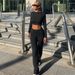 2025 Autumn Women's Fashion New Casual Long Sleeve Top High Waist Bodycon Pants Set_ecoleips.com