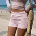 Voya Voya Women's European And American Casual Versatile Solid Color Shorts Women's Clothing 2026 Summer_ecoleips.com