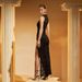 Women's Sexy Black Lace Hollow Out High Slit Panel Sleeveless Bodycon Maxi Dress – Ins Style Club Gown_ecoleips.com