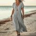 Spring/Summer Women's Cotton Linen Dress High-End Elegance New Style For Women_ecoleips.com