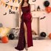 Verve Women's Light High-End Mermaid Tail Elegant Host Off-Shoulder Evening Dress_ecoleips.com