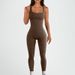 Sleeveless Vest, Top, Threaded Trousers, Jumpsuit, Seamless Stretch Sportswear, Fitness Onesie, Yoga Suit, Onesie_ecoleips.com