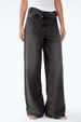 Women’s Asymmetrical Button Wide-Leg Jeans – High-Waisted Vintage Denim Pants (Light Blue/Charcoal, Sizes S-XL, Streetwear Baggy Fit)_ecoleips.com