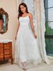 Women's Clothing Long Skirt Independent Station Sexy Suspender Embroidered Sleeveless Dress _ecoleips.com