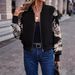Women’s PU Leather Jacket With 3D Print – Oversized Zip-Up Biker Style Coat Simple Printed Zipper Cardigan Coat_ecoleips.com