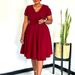 D588 Foreign Trade Women's Clothing, European And American Fashion, Elegant Doll Collar, Short-sleeved, Elastic,_ecoleips.com