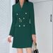 Women's Trench Coat With Belt – Double-Breasted Long Sleeve Office Jacket (Slim Fit, 14 Colors, S-XXXL)_ecoleips.com