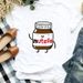 European And American Cross-border Foreign Trade Clothing, Peanut Butter Letter Print Round Neck Short-sleeve Women's_ecoleips.com