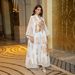 Ab056 New Burnt Flower Sequin Skirt Light Luxury Celebrity Party Muslim Abaya Women's Dress_ecoleips.com