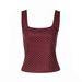 European And American Style Women's Clothing 2026 Spring New Fashion Printed Slim-fit U-neck Cropped Sleeveless Top_ecoleips.com